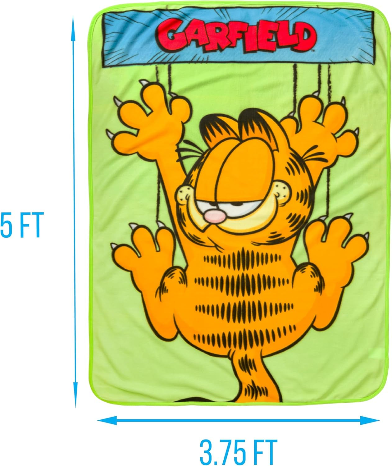 Couverture à suspendre Silver Buffalo Garfield, polaire, 114,3 x 152,4 cm Silver Buffalo Beds and Blankets