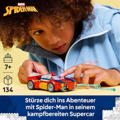 LEGO | Marvel Spider-Man Auto vs. Venomized Wolverine - Superhelden Spielzeug mit Spielzeugauto - Konstruktionsspielzeug mit 2 Minifiguren und 2 Shooter - Geschenk für Jungen ab 7 Jahren - 76336