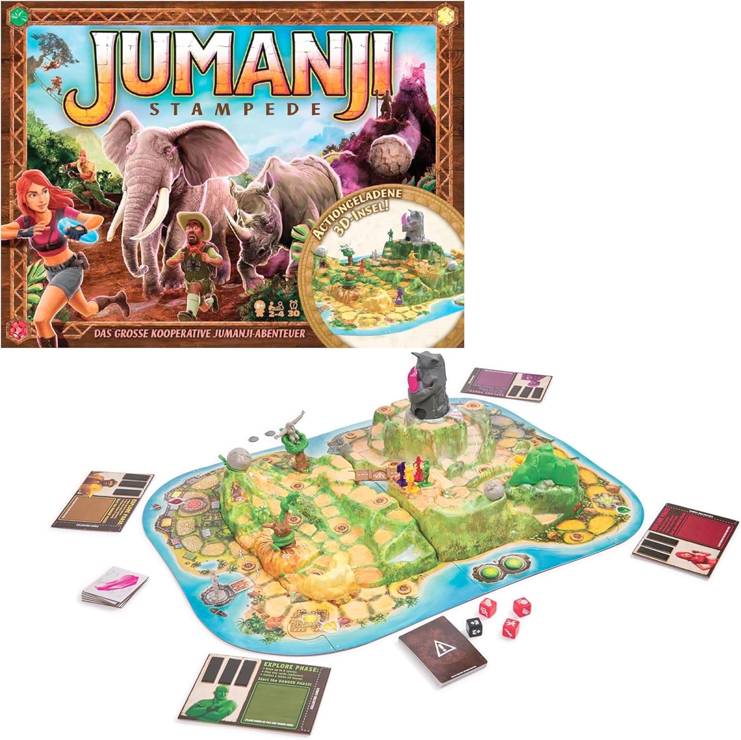Spin Master Games - Jumanji Stampede - un jeu d'aventure 3D coopératif massif pour toute la famille, 2 à 4 joueurs, à partir de 8 ans