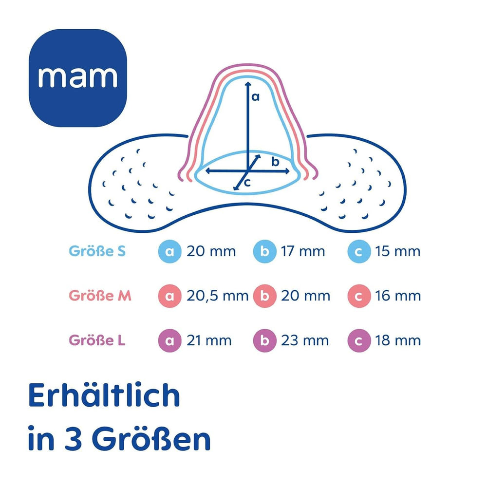 MAM Stillhütchen Größe S (Ø 17 Mm) Im 2Er-Set, Extra Weiche Brusthütchen Zum Schutz Beim Stillen, Brustwarzenschutz Für Maximalen Hautkontakt Zwischen Mutter Und Kind Accessories Alimentation et allaitement Bebe Naty Shop