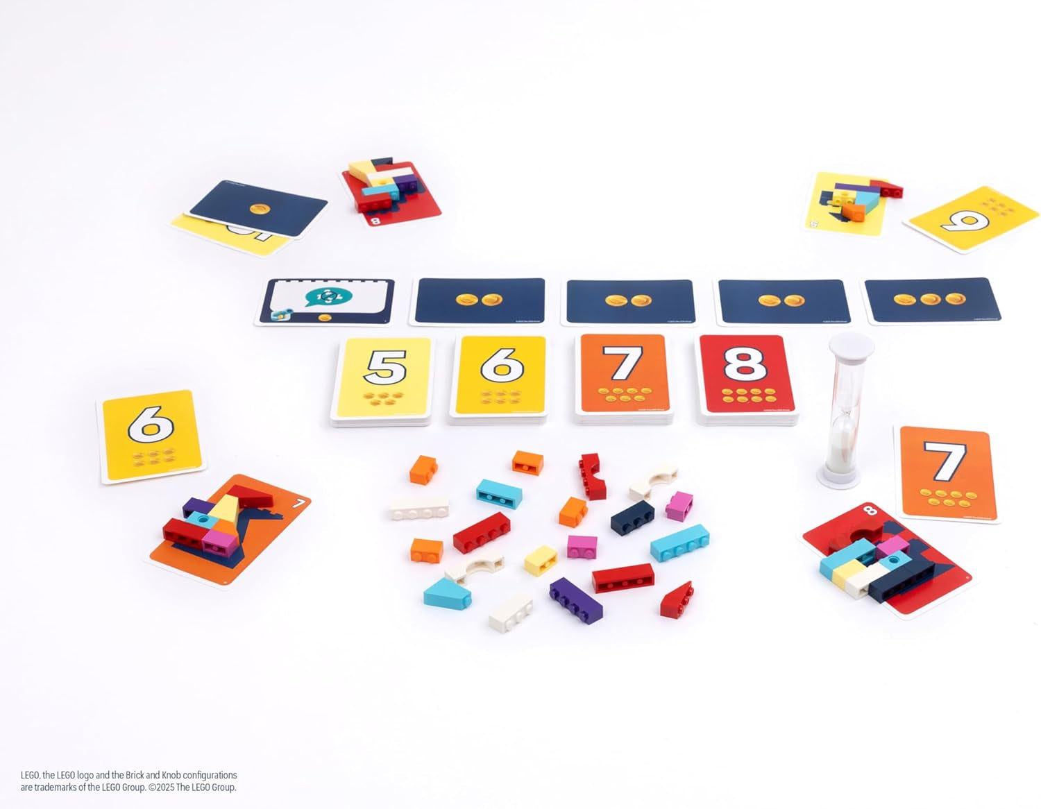 Asmodee Brick comme ça ! Le jeu de fête Lego officiel - Jeux, jeux de société brillants pour les familles, les enfants, les jeunes et les enfants – 15 minutes, pour 2 à 8 joueurs de 7 ans, version allemande