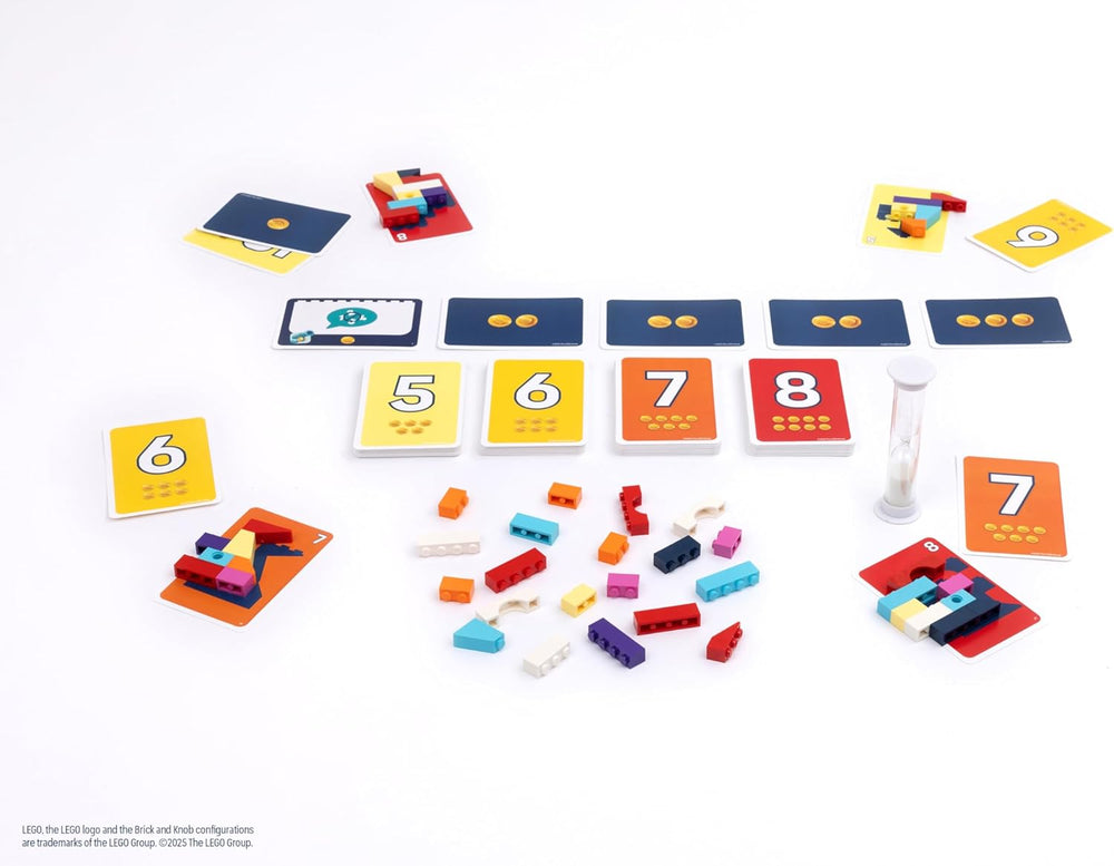 Asmodee Brick comme ça ! Le jeu de fête Lego officiel - Jeux, jeux de société brillants pour les familles, les enfants, les jeunes et les enfants – 15 minutes, pour 2 à 8 joueurs de 7 ans, version allemande