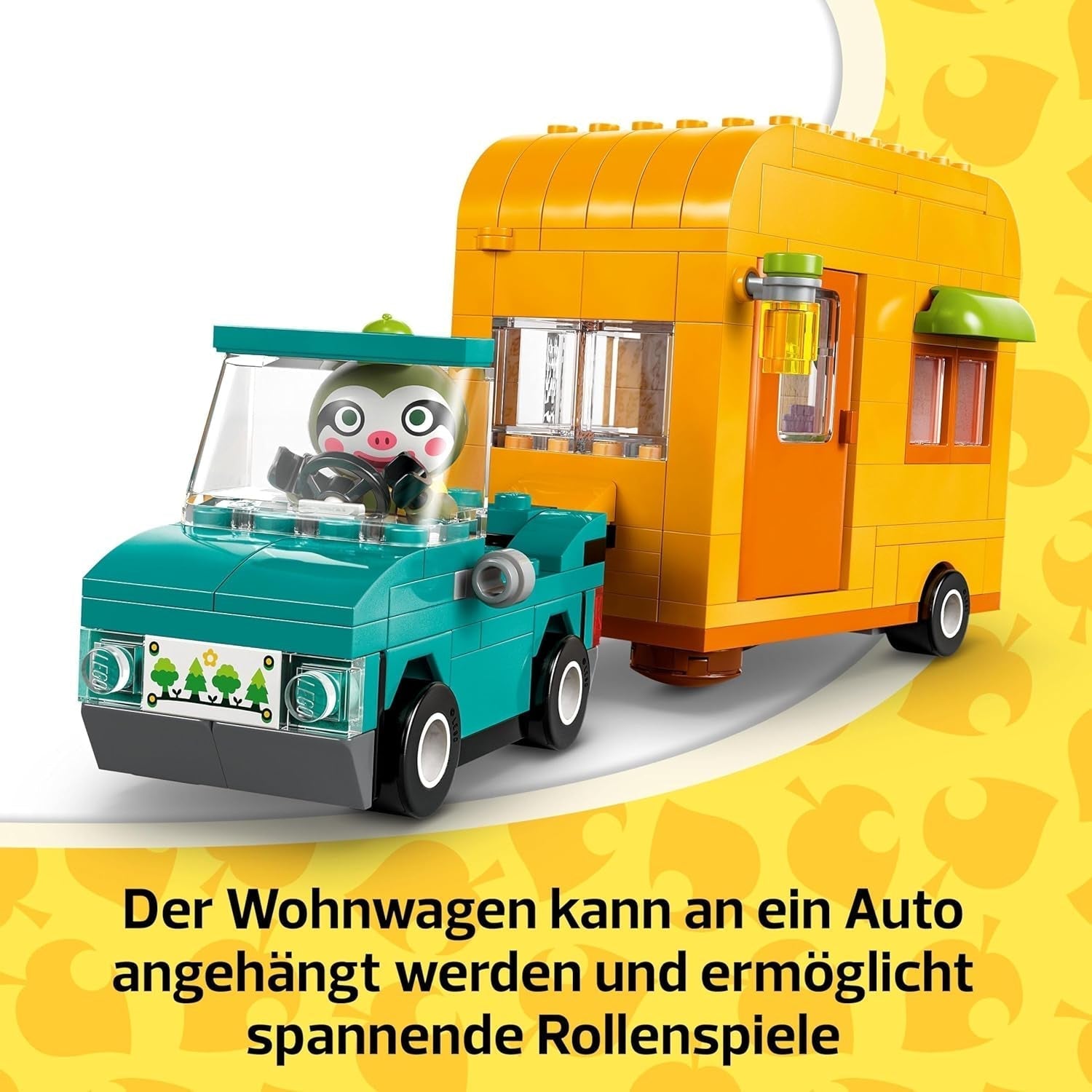 LEGO Animal Crossing La caravane et le jardin de Gerd - Jeu de rôle - Voiture pour enfants de 7 ans - Cadeau pour filles et garçons - Jeu vidéo avec figurines d'animaux 77054 Besuche den LEGO-Store