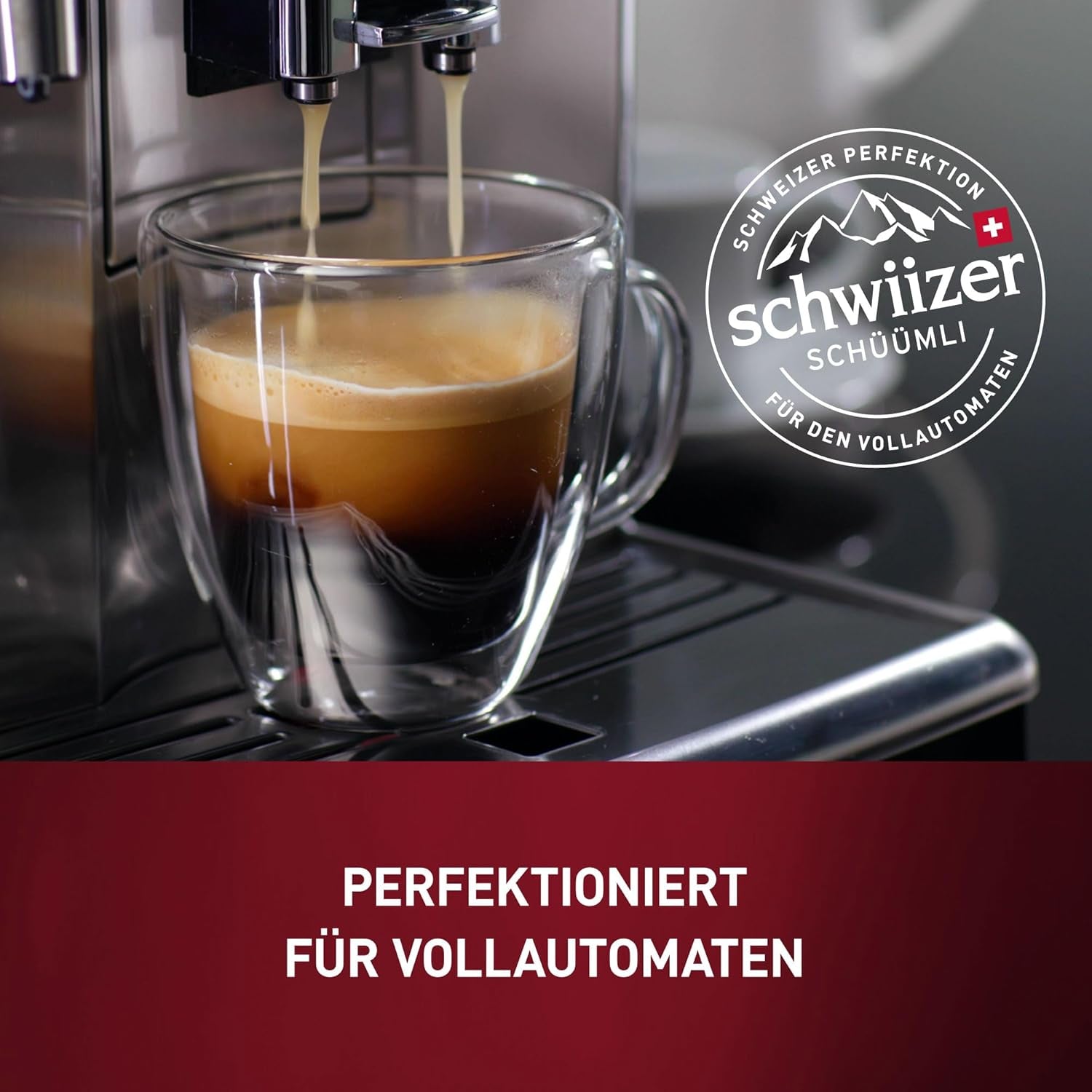 Schwiizer Schüümli Crema Doux, 100 % grains de café Arabica de qualité supérieure, fruité et noisette, pour machines à café entièrement automatiques, intensité 2/5, torréfaction légère, certifié Rainforest Alliance, 1 kg (lot de 2)