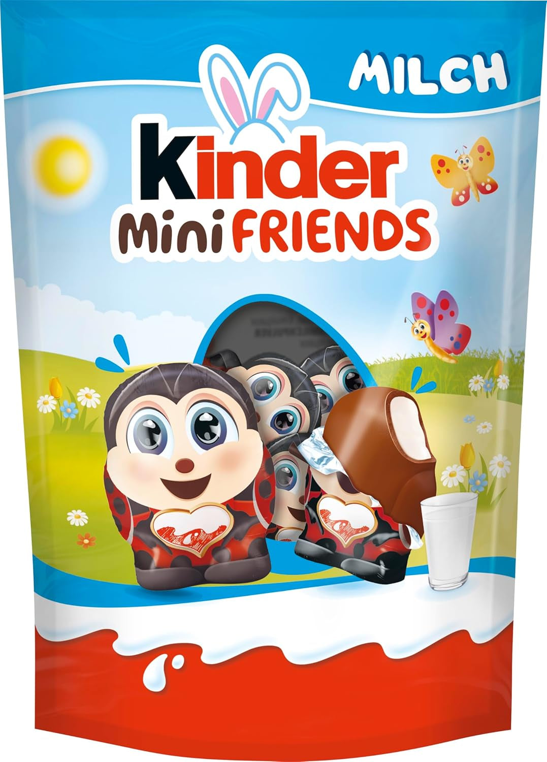 Kinder Joy pack de 2 - Une moitié avec une délicieuse crème de lait et de cacao et des boules croquantes, et l'autre moitié avec une belle surprise - Chocolat de Pâques, bonbons de Pâques - Cadeau de Pâques - 40g