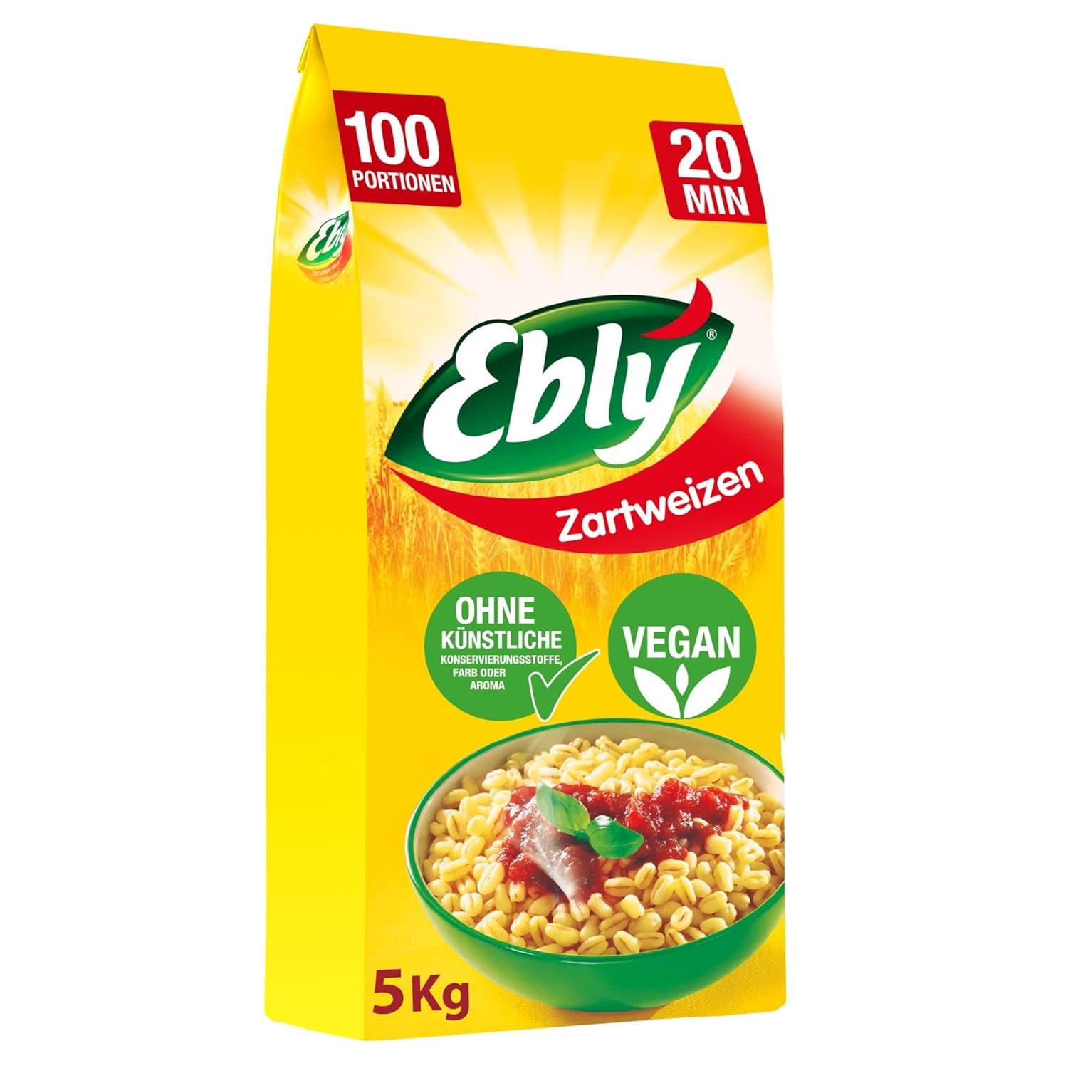 ® Blé séché au soleil, en sachet, bouilli, 10 minutes, 6 x 500g