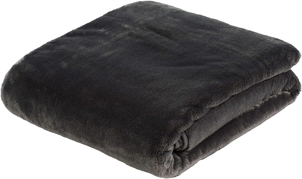 Gözze - Couverture confortable Premium Toucher Cachemire, 500 G/M², 180 X 220 Cm - moutarde Lits et Couvertures Besuche den Gözze-Store Anthracite 130 X 170 Cm