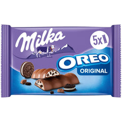Barres Milka & OREO – Chocolat au lait alpin avec morceaux croquants de biscuits OREO à la crème de lait – 13 x 185g