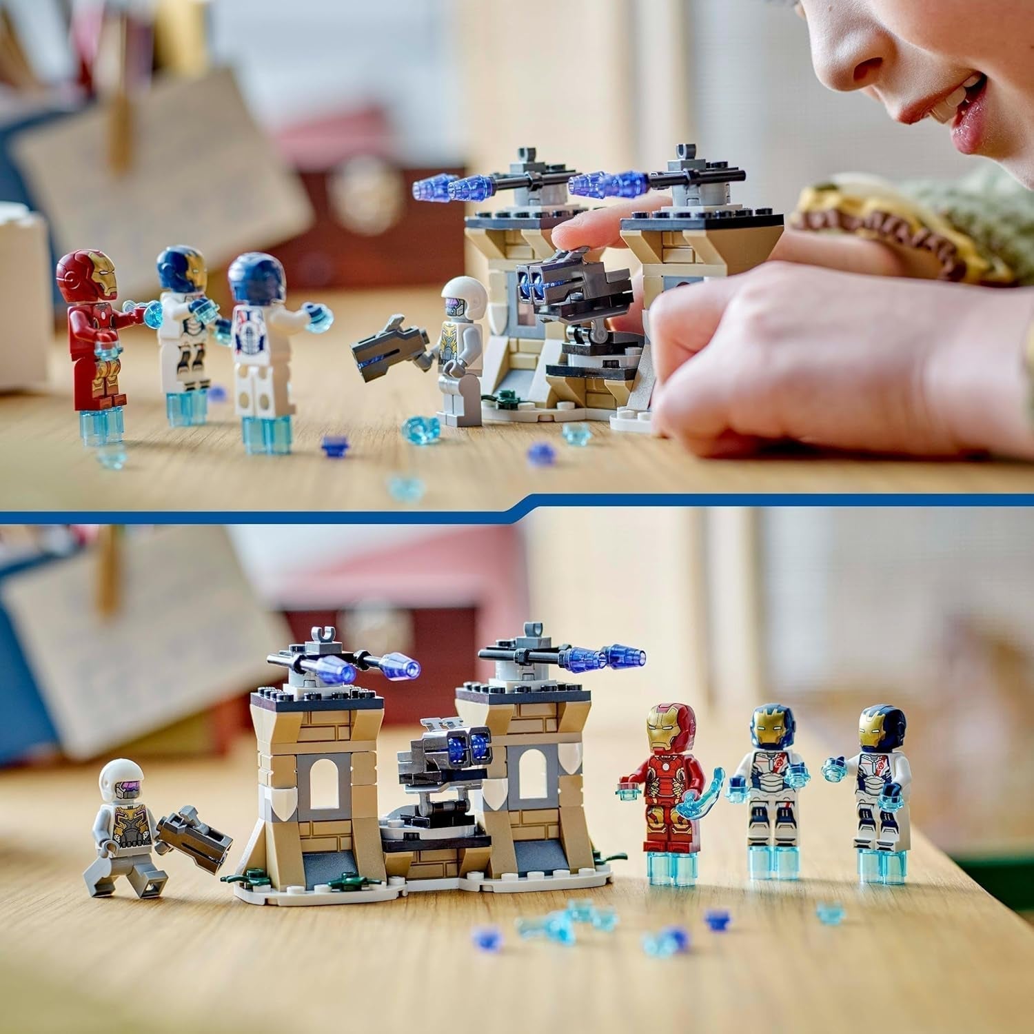 LEGO Marvel Iron Man et Iron Legion contre. Hydra Soldier, jouet de construction Avengers, ensemble de jeu créatif pour enfants et fans de super-héros, cadeau pour garçons et filles de 6 ans 76288 Ensembles de construction Besuche den LEGO-Store