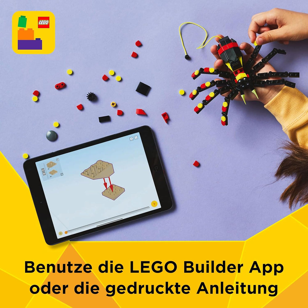 LEGO Creator 3in1 Wilde Tiere : Überraschungspinne - Spielzeug zum Bauen in a eine Skorpion Figur ord Schlange - Bauset mit 3 Modellen - Geschenk für Young and Mädchen ab 7 Jahren 31159