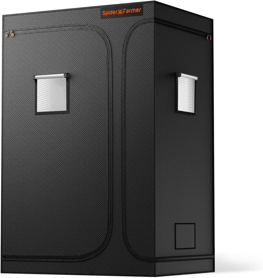 Spider Farmer Pro Tente de culture 70 x 140 x 200 cm avec porte roulante, fenêtre d'observation, panneau de sol amovible, tissu Mylar 2000D, pour culture hydroponique intérieure avec SF4000, G4500, SE4500