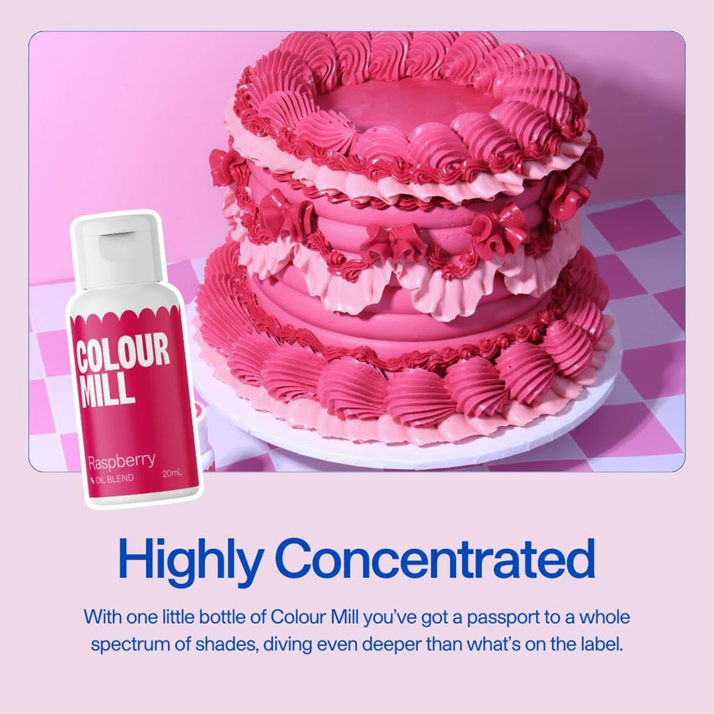 Colorant alimentaire à base d'huile de citron Color Mill - Colorant alimentaire pour chocolat, fondant, muffins, gâteaux, pâtisserie, macarons - Colorant alimentaire pour décoration de gâteaux - 100 ml