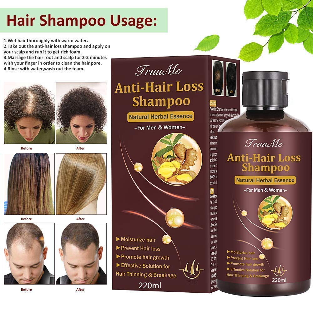 Shampooing pour la croissance des cheveux, anti-chute de cheveux, shampooing contre la perte de cheveux, shampooing naturel à base de plantes pour une croissance plus rapide des cheveux, lotion Naty Shop Hair Care