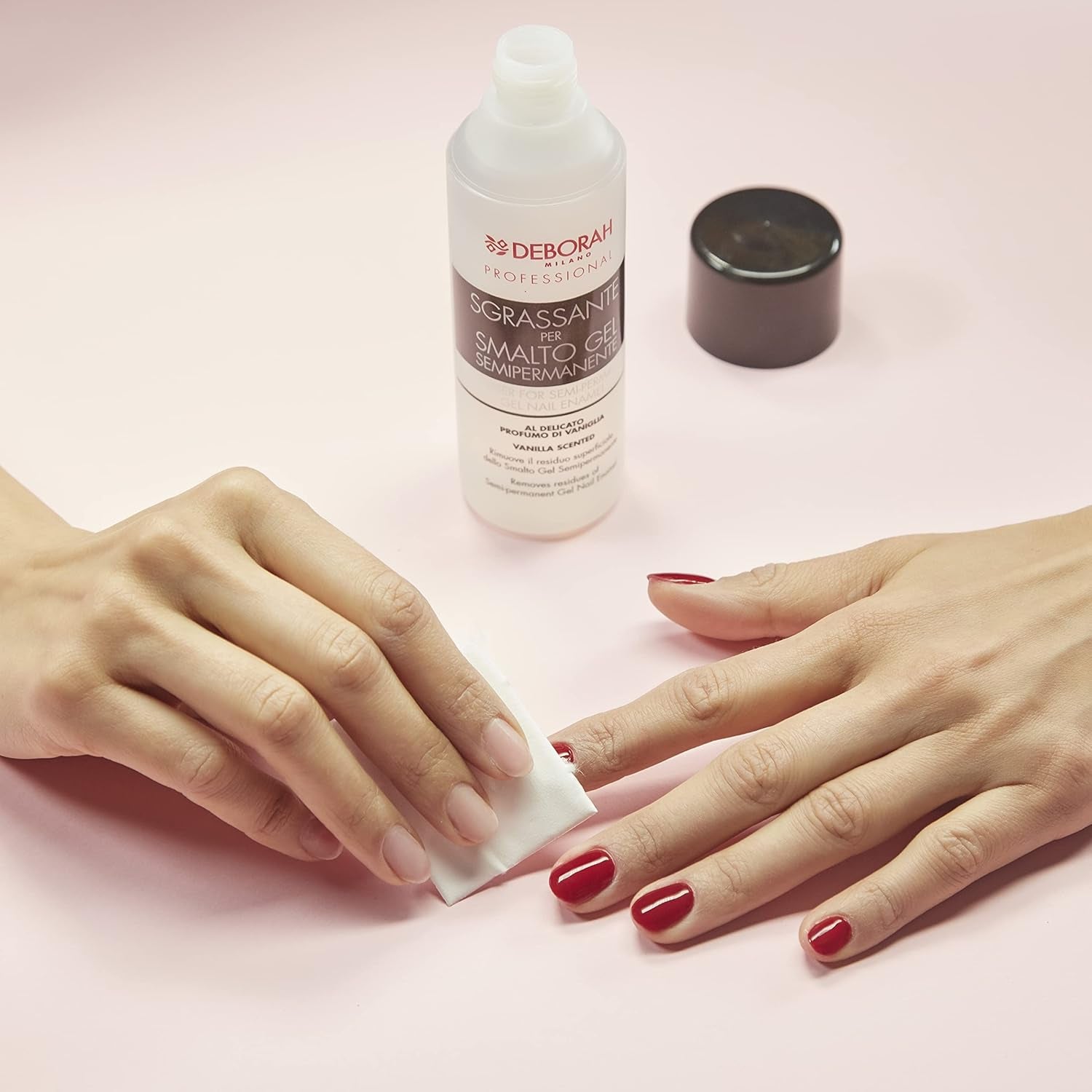 Vernis à ongles professionnel Milano, semi-permanent, Nr. 32 Rose Crepe, effet repulpant, long, intense et brillant, 4,5 ml
