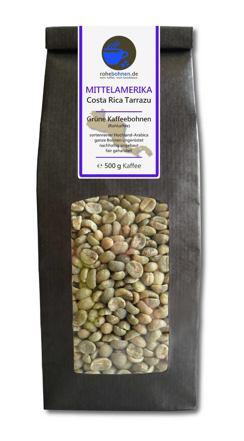 Café cru - Café vert de Sumatra, Costa Rica, Brésil (paquet réduit de grains de café vert 3x500g) - Certifié GMP