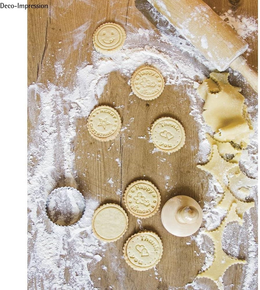 Rayher 28858000 Jeu de tampons à biscuits, 8 pièces, boîte 1 jeu