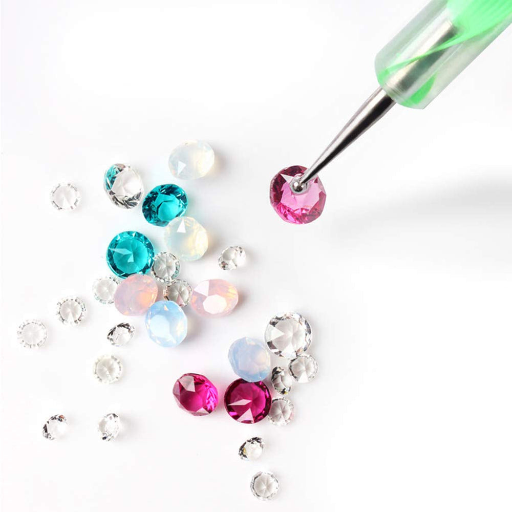 Strass pour ongles avec outils de pointage, décoration d'ongles 3D, ensemble de pierres à paillettes pour ongles, paillettes pour nail art, accessoires pour ongles, conception d'ongles avec pince à épiler