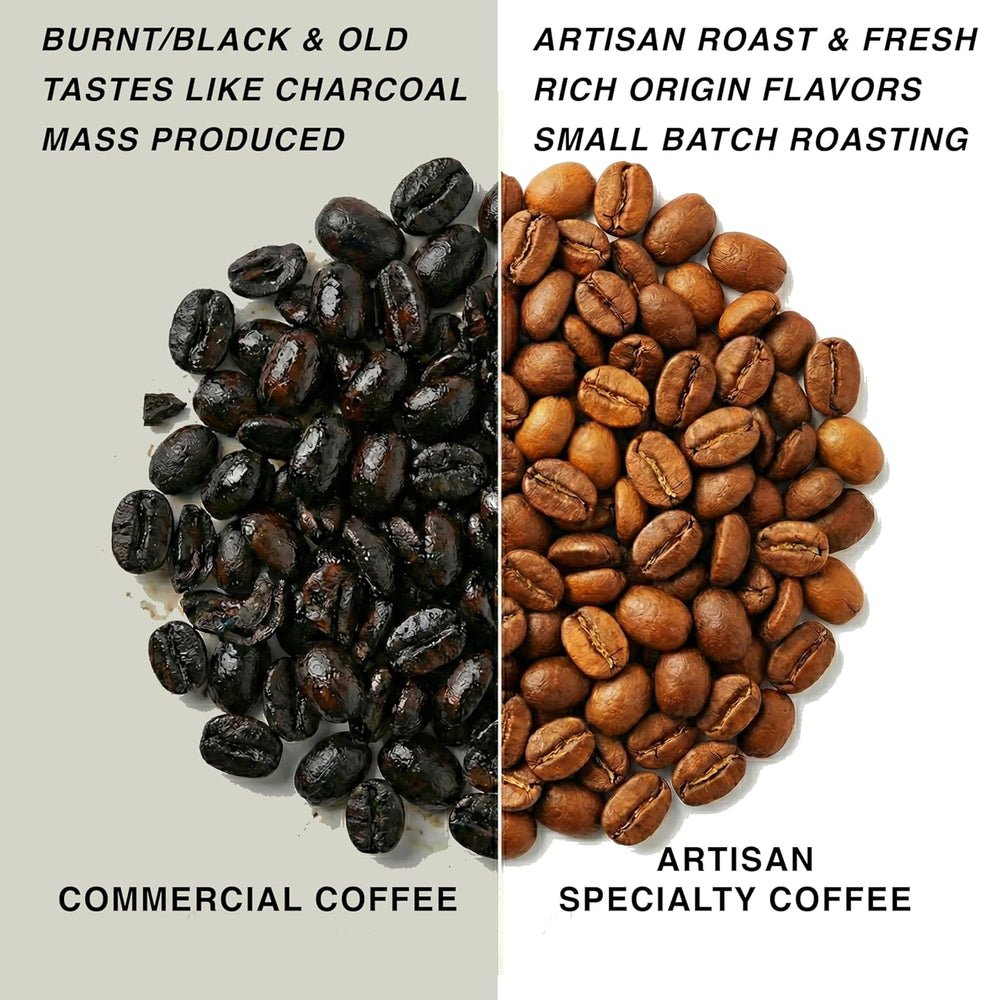 Torréfié après commande ~ Grains de café de spécialité les plus frais | Rôtissoire 80 TASSES | Yirgacheffe d'Éthiopie, origine unique (1 kg) Spezialitäten Kaffeebohnen, Frisch Geröstet