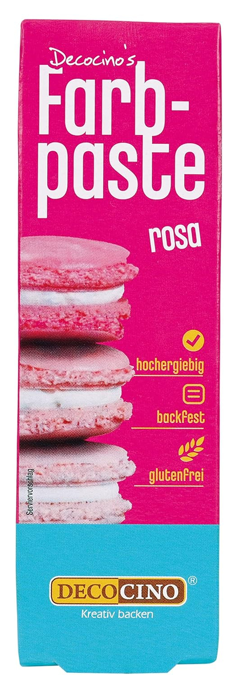 Pâte colorante rose DECOCINO - 20 g - Colorant alimentaire, idéal pour colorer gâteaux, fondants et crèmes - Sans acides gras azoïques ni gluten