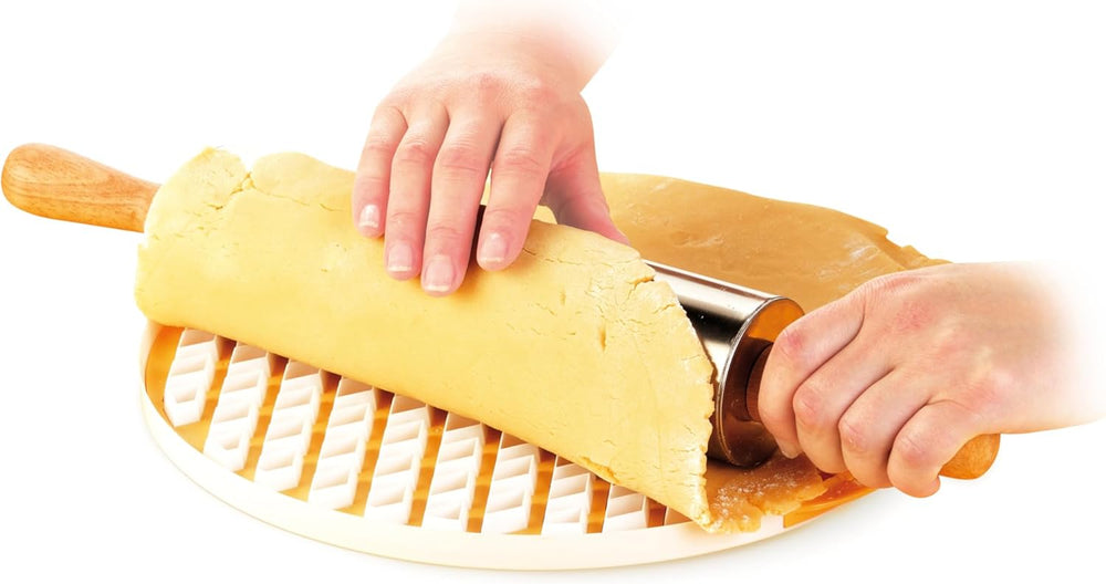 Boîte à biscuits Tescoma, plastique, blanc/jaune, 34 x 33 x 1,8 cm