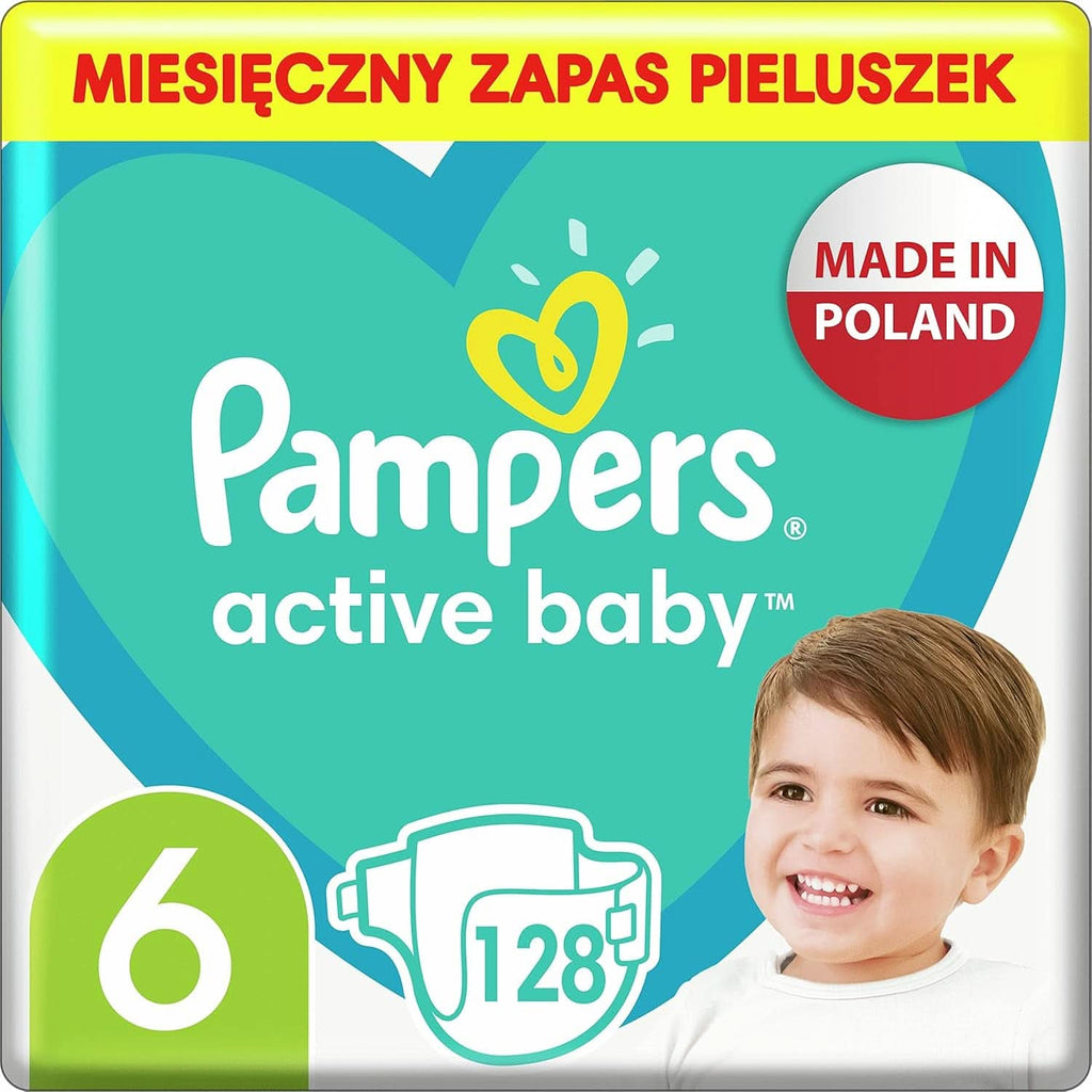 Pampers (versiunea clasica), Marimea 6, 128 buc Mama si Copilul Naty Shop