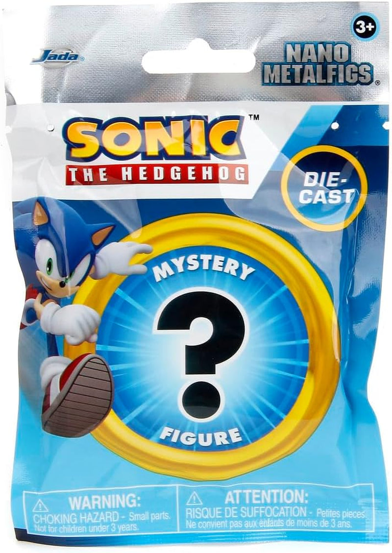 Jada Toys Sonic the Hedgehog Figure (1X Mystery Figure in Blind Pack) - 1 Surprise Collectible Figure From 13 Sonic Figures, Nano Metal Figure (Aprox. 4 Cm) For Children & Fans From 3 Years, Wave 1 Action figures Naty Shop