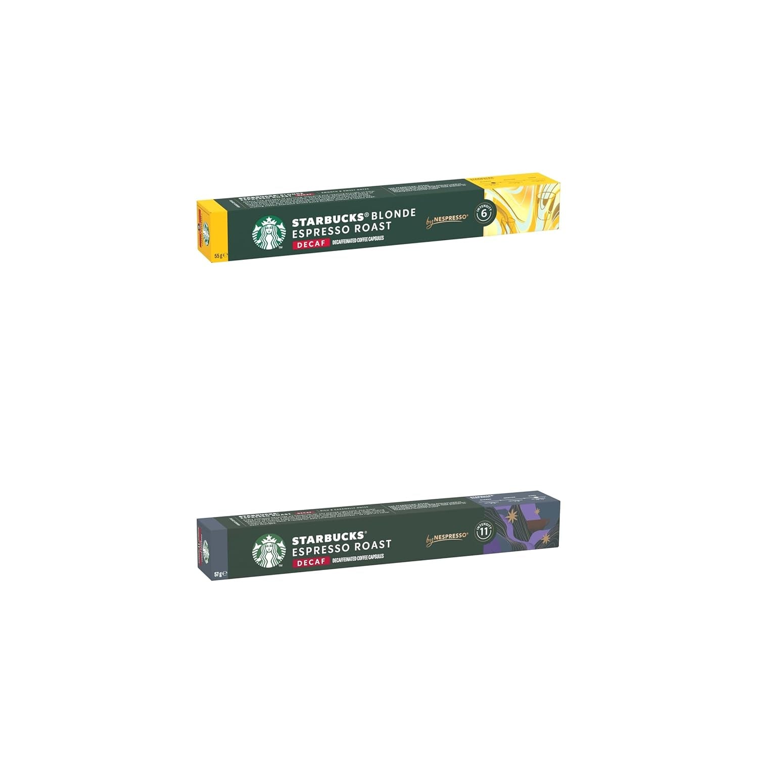 STARBUCKS Explorer Pack Decaf de Nespresso, capsules de café 6 x 10 (60 capsules) – Exclusivité Amazon