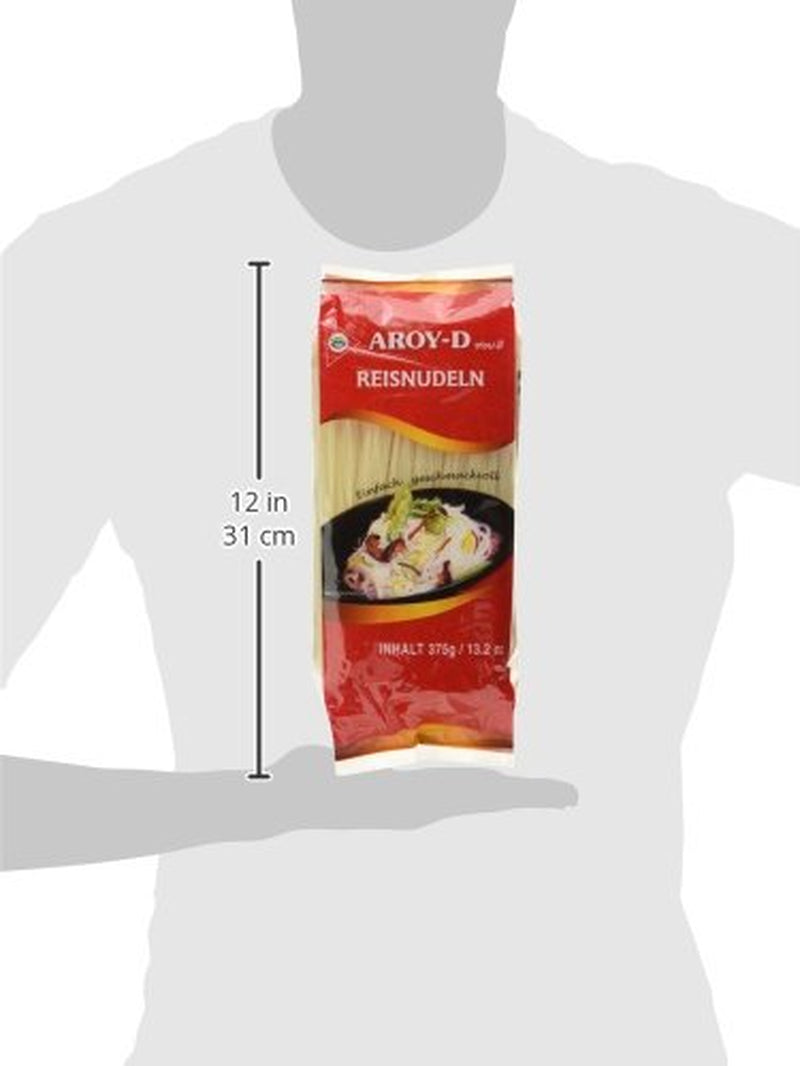 Nouilles de riz Aroy-D sans gluten, paquets de 3 mm (1 paquet x 375 g)