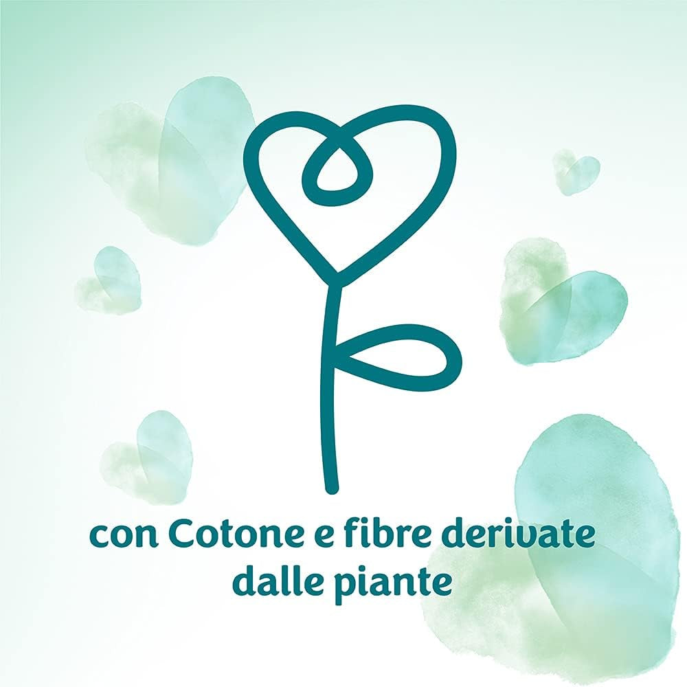 Pampers Acqua Pura Baby Wipes 468 Count (3 Pack) - 99% eau, 100% coton, 0% plastique, alcool et parabènes - Lingettes nettoyantes idéales pour les peaux sensibles, humides, sans ingrédients ajoutés