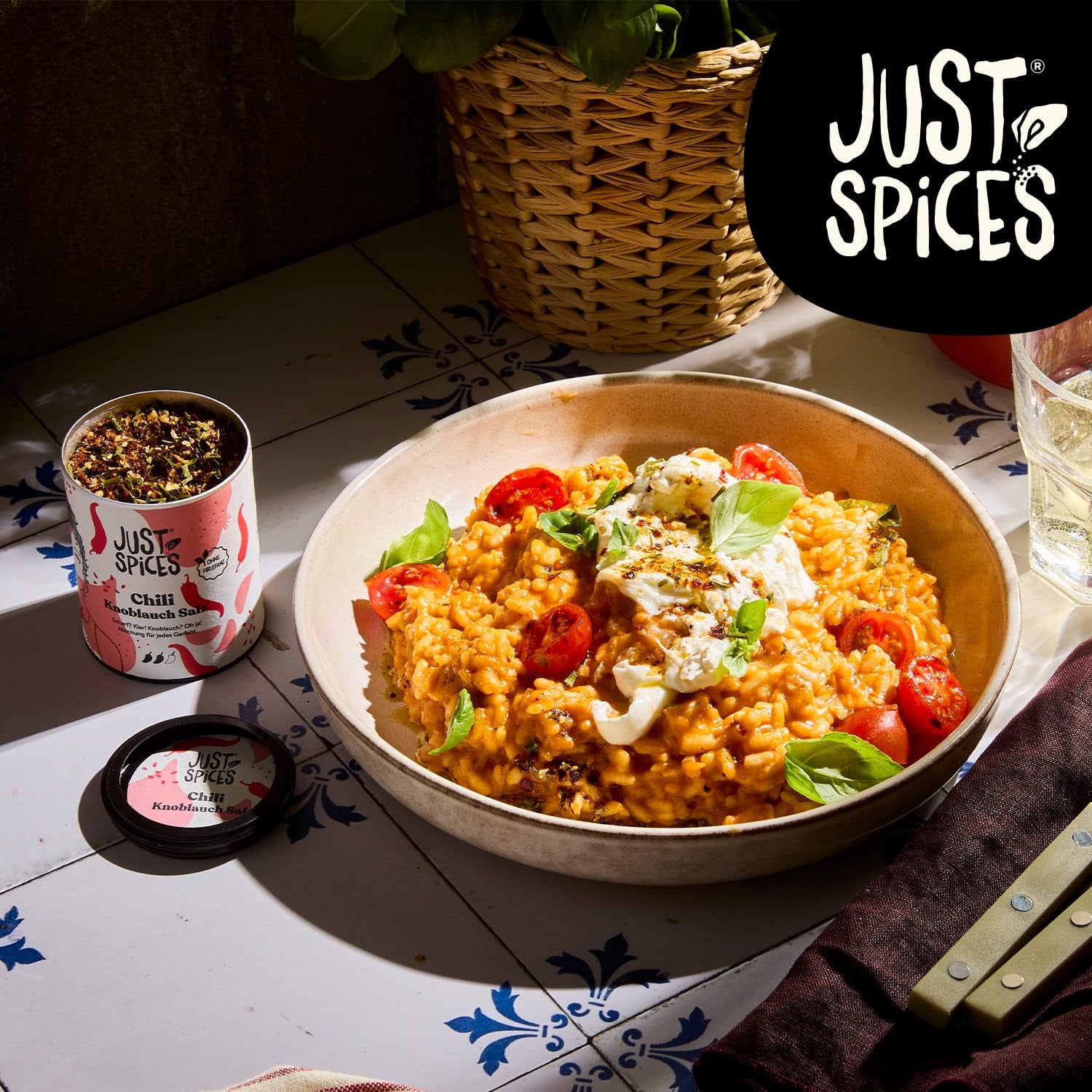 Just Spices Chili Ail Sel I Gewürzmix, der zu allen Gerichten schmeckt I Gewürzdose, 55 g