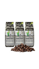 El Gusto Espresso Kaffee aus Ganzen Bohnen au Costa Rica, Dunkel Geröstet, Creative Mischung, 100% Arabica, Frischer Gourmet-Kaffee 3er Pack