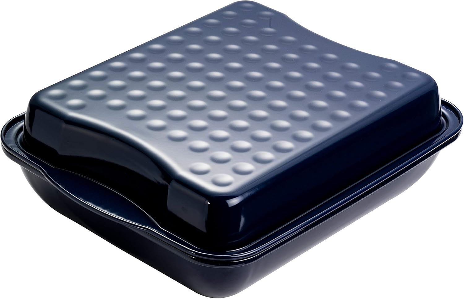 Dr. Oetker Maxi-Bräter Mit Deckel BACK-IDEE KREATIV, Brat- Und Auflaufform Aus Hochwertigem Stahlblech Mit Emaillierung, Eckige Form, Schnitt- Und Kratzfest - Spülmaschinengeeignet in Schwarz Moules et plaques pour la pâtisserie Naty Shop