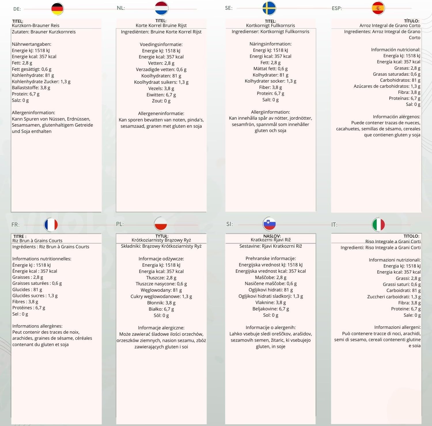 Riz brun à grains courts Wholefood Earth - sans OGM - naturel - végétalien - sans produits laitiers - sans sucre ajouté, 2 kg