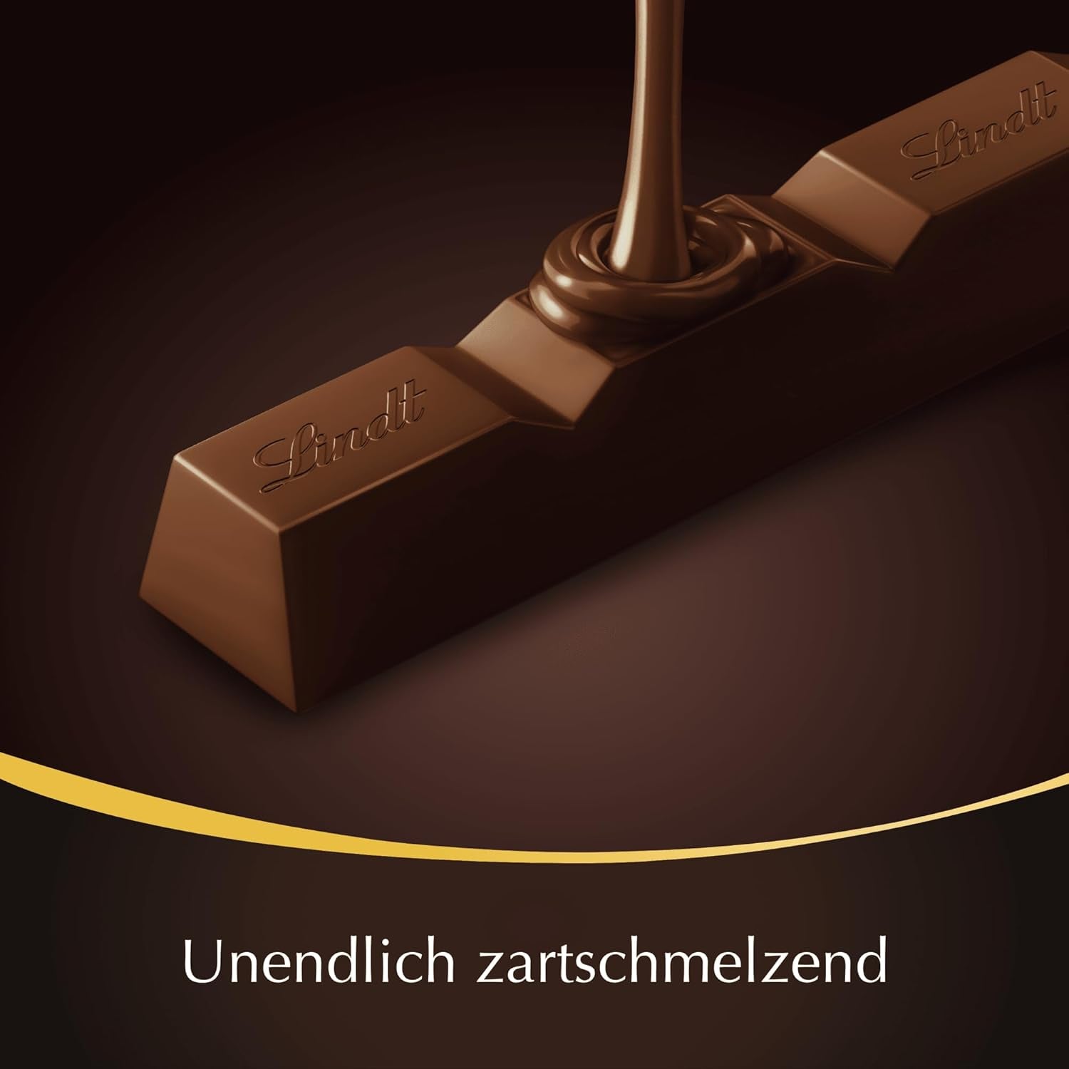 Chocolat Lindt | Sticks LINDOR 60% Cacao | 100g | 4 tablettes de chocolat fourrées au chocolat noir 60% de cacao et fondantes | Barre de chocolat