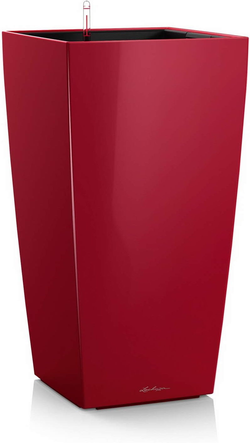 LECHUZA CUBICO Premium 50 alb lucios 18161