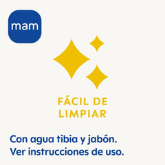 MAM Anneau de dentition, 2 mois et plus, soulagement immédiat en cas d'éruption ultérieure, extra léger et facile à saisir et à tenir, avec boucle, facile à nettoyer, neutre, 1 pièce