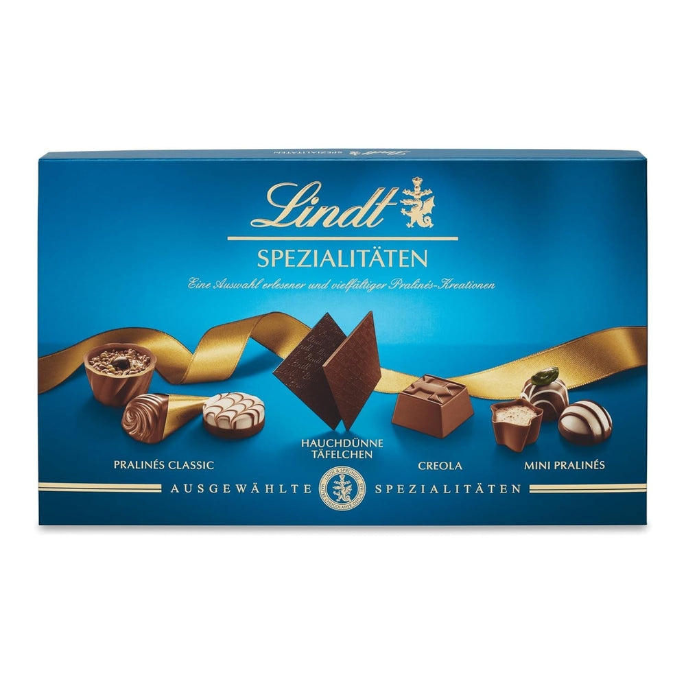 Lindt, cutie de praline cu praline fine, cu sau fara alcool Bomboane de Ciocolata Naty Shop 250 grame