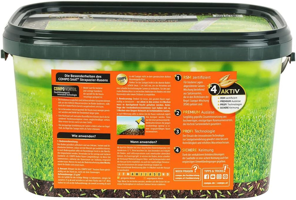 Compo SAAT® Trocken-Rasen 2Kg Für 80M²