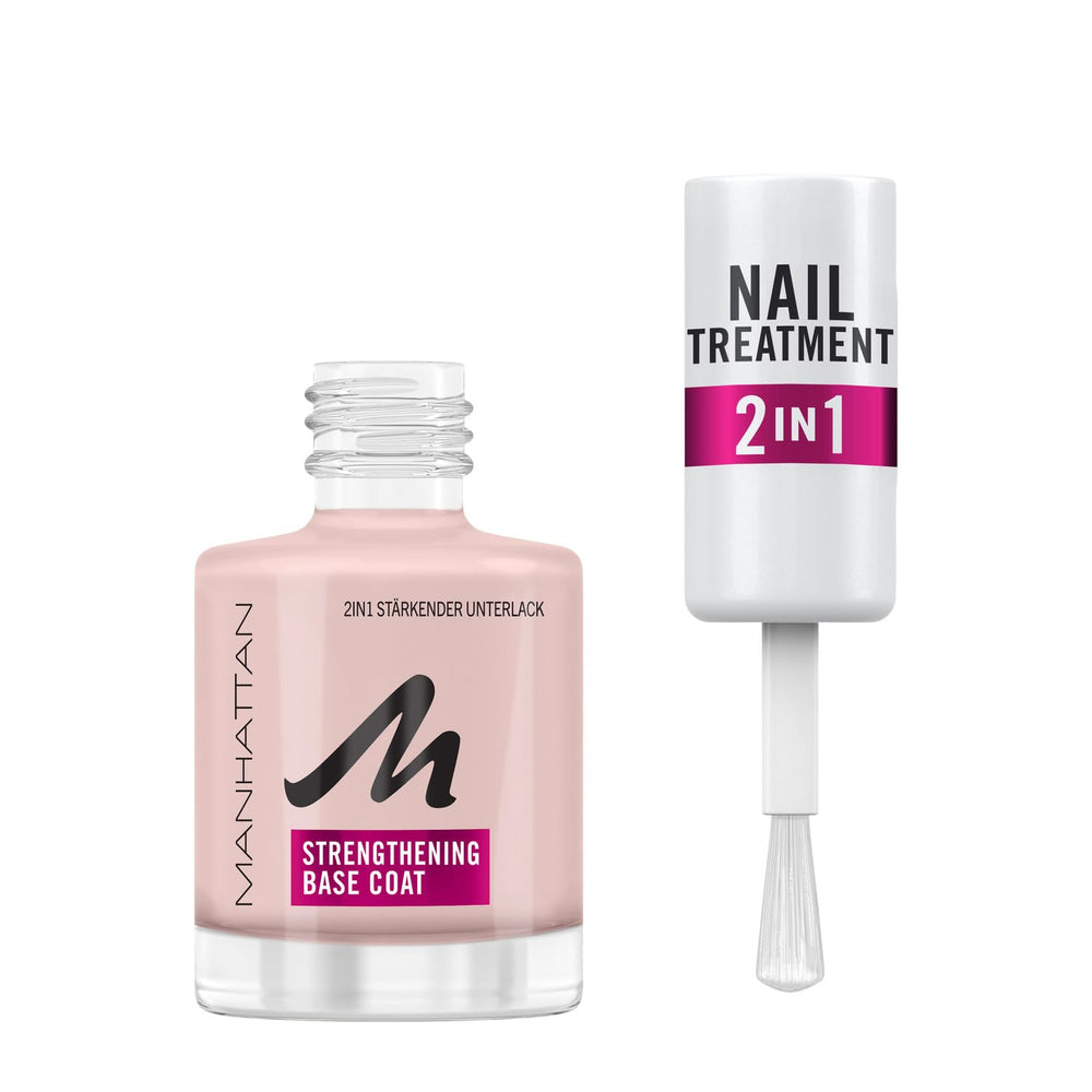Manhattan Nail Top Coat Ultra Shine, top coat transparent au fini brillant pour une manucure longue durée, 12 ml