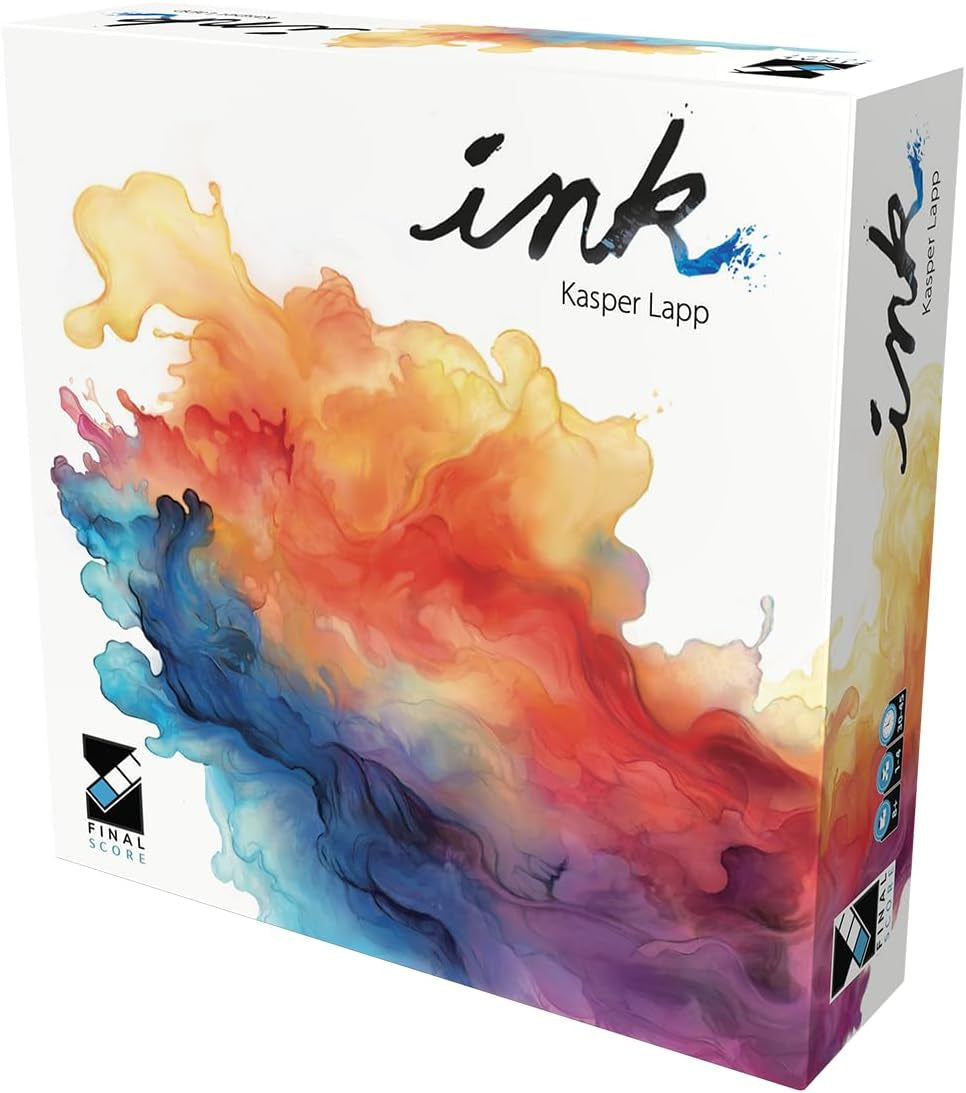 Asmodee, Ink, Final Score Games, Jeu familial de stratégie et d'art, 1 à 4 joueurs, 8 ans et plus, 30 à 45 min, Version allemande