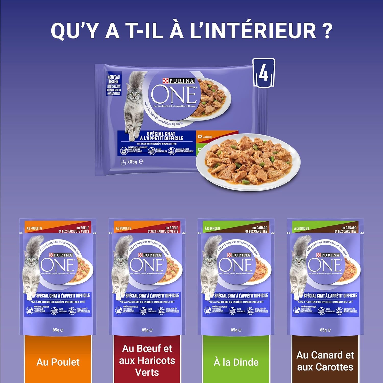 Purina One - Pâtes spéciales en sauce couenne/cuisson/entrée et dinde pour petits plats avec appétit, 340 g