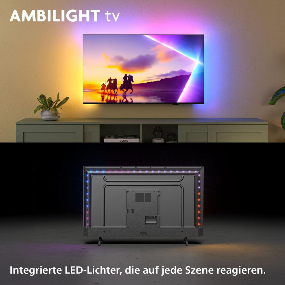 Televizor inteligent LED Philips Ambilight 50PUS8500 4K - ecran de 50 de inci cu Pixel Precise Ultra HD, Titan OS, Dolby Vision și sunet Dolby Atmos