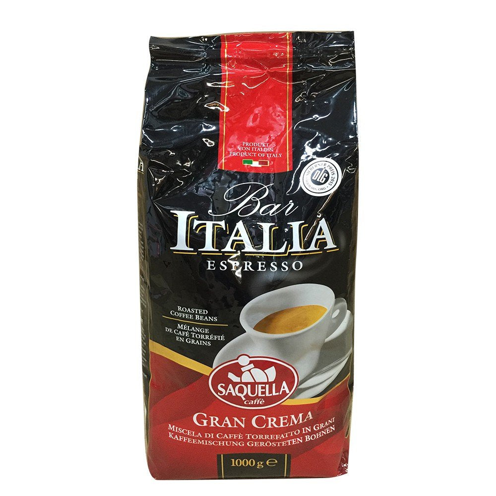 Kafffe, Bar Italia Espresso, gran crema (1 kg, sac), paquet de 1