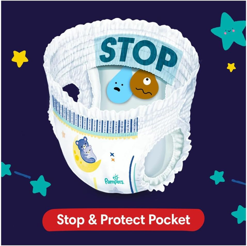 Pampers - Nuisettes antidérapantes pour bébé - Taille 6 - Petit paquet - 30 pièces - 15+ kg