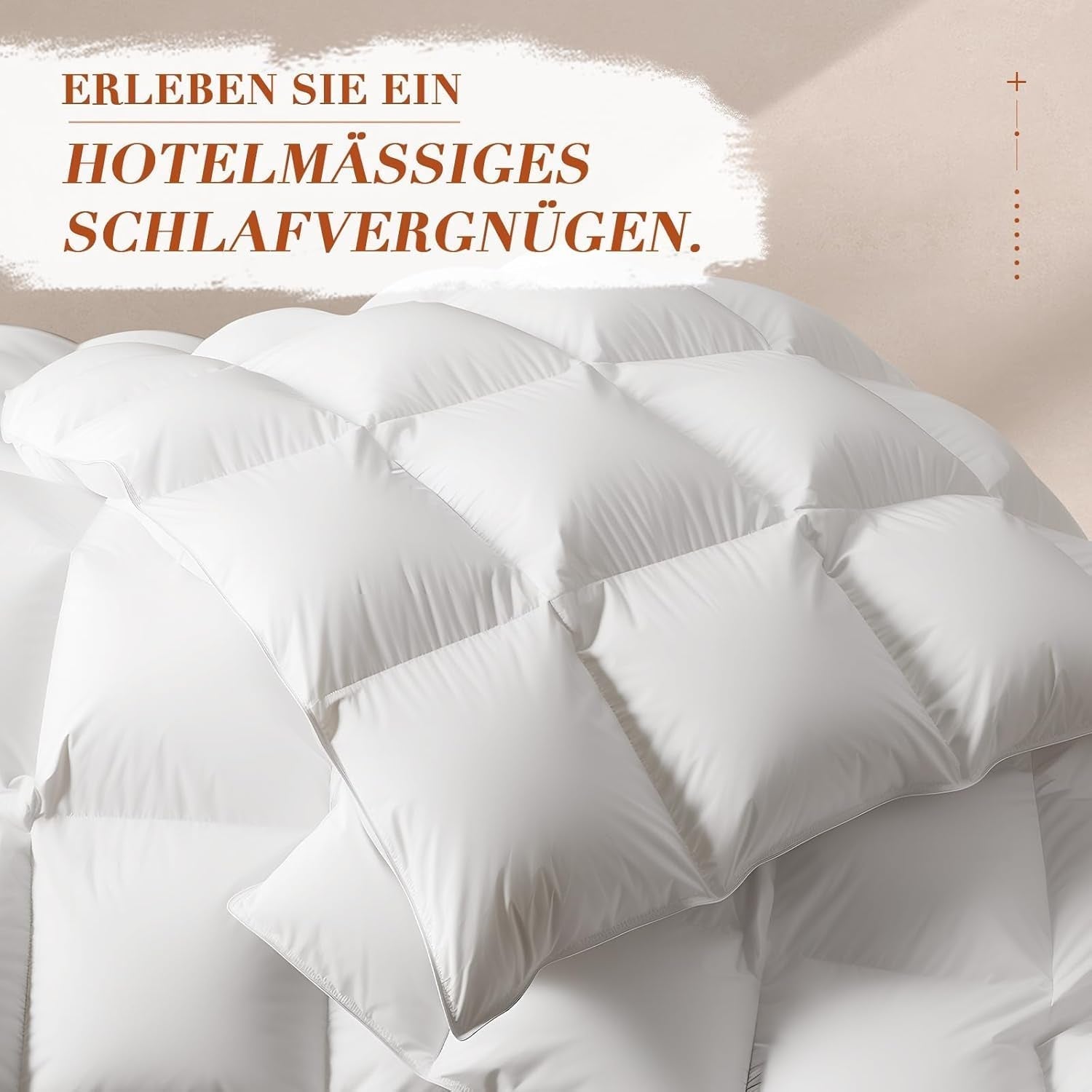 Plapumă cu puf 135X200 toate sezoanele 100% bumbac, plapumă 4 sezoane 135 X 200 cu puf de gâscă și pene, plapumă cu puf High Fluffy 3D Baffle Box pentru căldură medie Plapumi si pilote Naty Shop