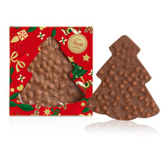 Venchi, Brutto&Buono, Barre de Chocolat au Lait en Forme de Sapin "Noisette de la Forêt du Piémont" Fait Main, 200g, Sans Gluten, Collection de Noël en Édition Limitée, Idée Cadeau