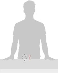 JC Toys- Lot de 3 accessoires pour poupées (biberon, tétine et hochet), rose et blanc, convient à toutes les poupées jusqu'à 50 cm, +2 ans