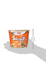 Nouilles instantanées Nong Shim aux crevettes, grand bol – Soupe ramen coréenne – Préparation rapide – 115 g (1 paquet)