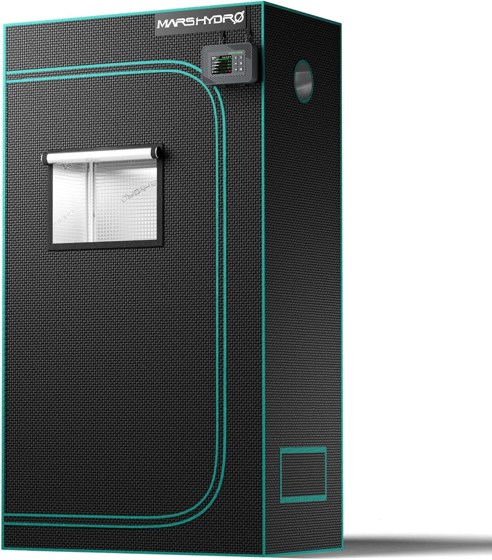 MARS HYDRO Tente de culture 60 x 60 x 140 cm, tente de culture intérieure, tentes de culture en Mylar réfléchissant pour culture hydroponique, plateau inférieur amovible pour espace de culture des plantes