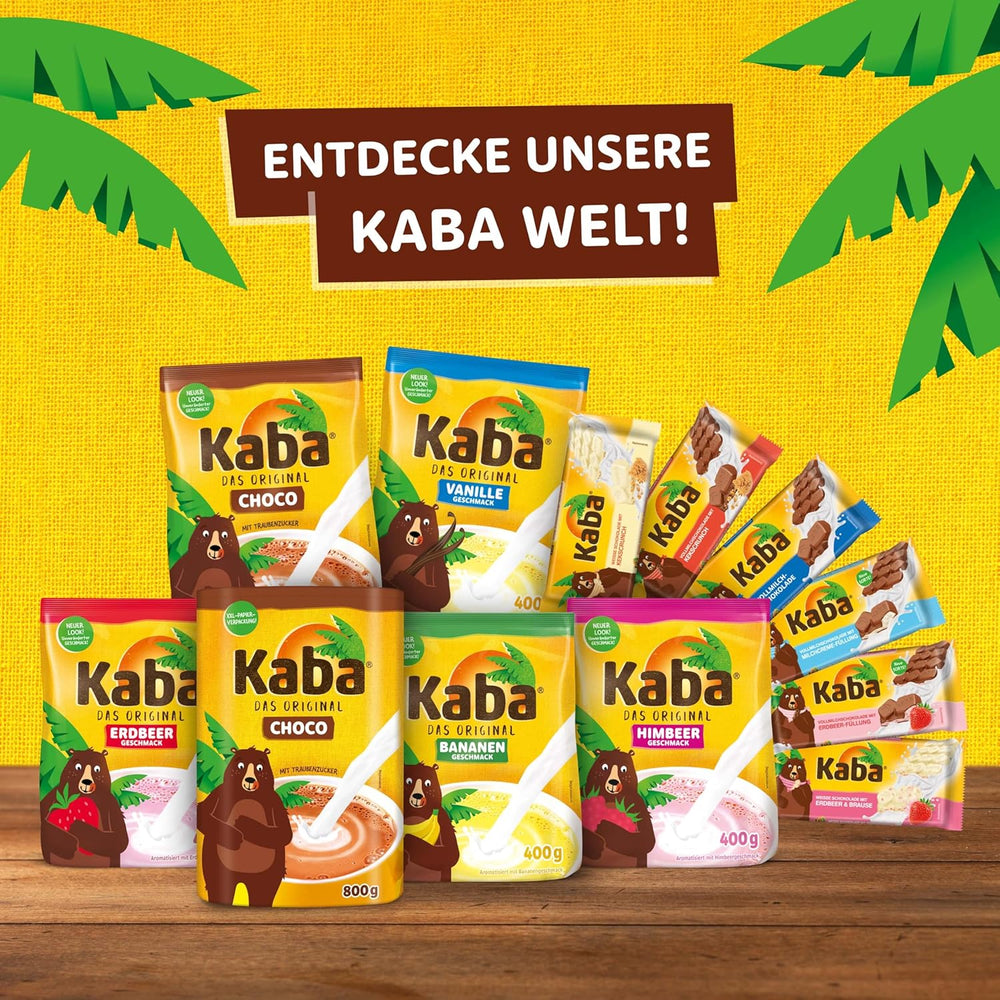 Kaba Chocolat Blanc au Goût Fraise et Bonbons Effervescents, Barre de Chocolat, Barre 85g, Chocolat Blanc au Goût Fruité Fraise et Bonbons Effervescents au Goût Original Kaba (Pack de 3)